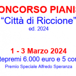 XXI CONCORSO PIANISTICO “CITTA’ di RICCIONE” ed. 2024